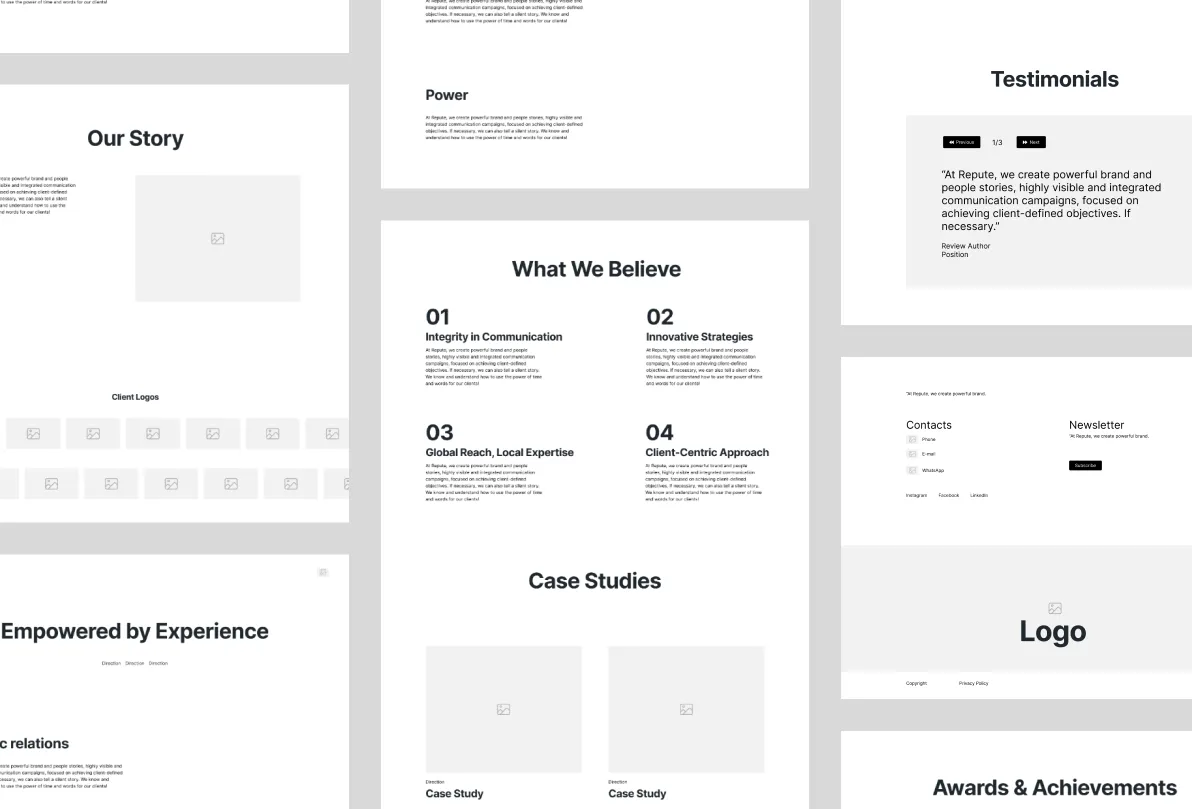 Website Wireframe